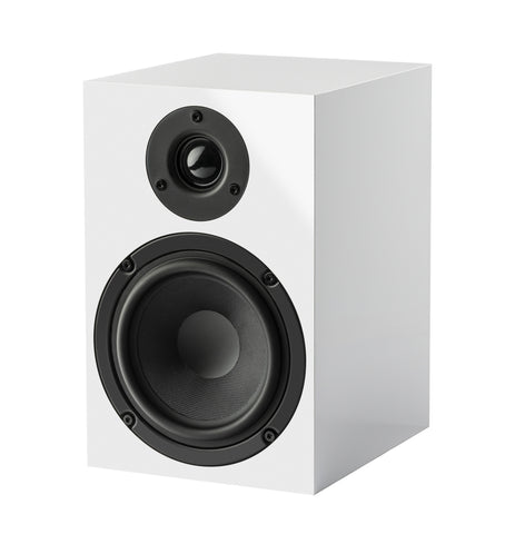 PROJECT SPEAKERBOX 5 E BOOKSHELF SPEAKERS - HIGH GLOSS WHITE *NEW*