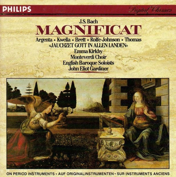 BACH JS- MAGNIFICAT AND CANTATA BWV51 GARDINER CD VG+