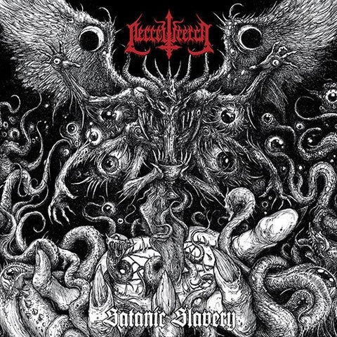 NECROWRETCH-SATANIC SLAVERY GREY VINYL LP NM COVER VG+