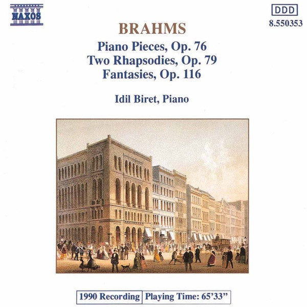 BRAHMS- PIANO PIECES ETC BIRET CD VG+