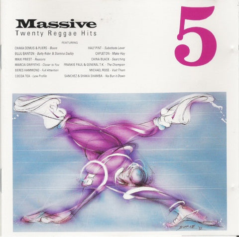 MASSIVE 5 TWENTY REGGAE HITS- VARIOUS ARTISTS CD VG