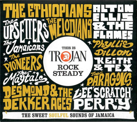 THIS IS TROJAN ROCK STEADY- VARIOUS ARTISTS 2CD VG+