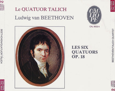 BEETHOVEN- LES SIX QUATUOUS OP.18 2CD VG