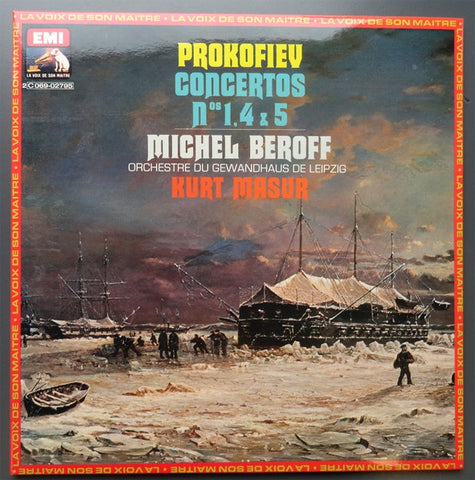 PROKOFIEV- PIANO CONCERTOS 1,4 &5 LP VG+ COVER VG+