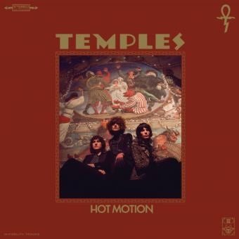 TEMPLES- HOT MOTION TRANSPARENT RED VINYL LP EX COVER EX