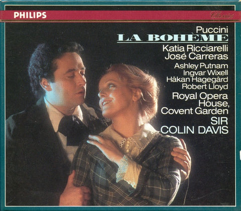 PUCCINI- LA BOHEME CARRERAS DAVIS 2CD VG+