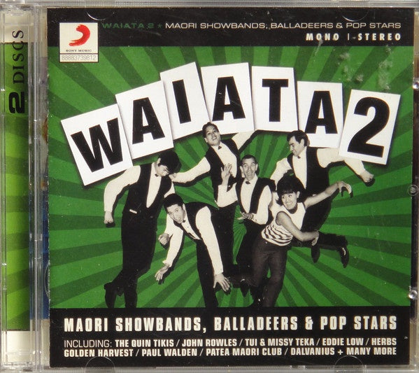 WAIATA 2: MAORI SHOWBANDS, BALLADEERS & POP STARS-VARIOUS ARTISTS 2CD VG