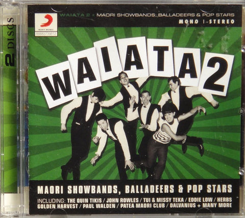 WAIATA 2: MAORI SHOWBANDS, BALLADEERS & POP STARS-VARIOUS ARTISTS 2CD VG