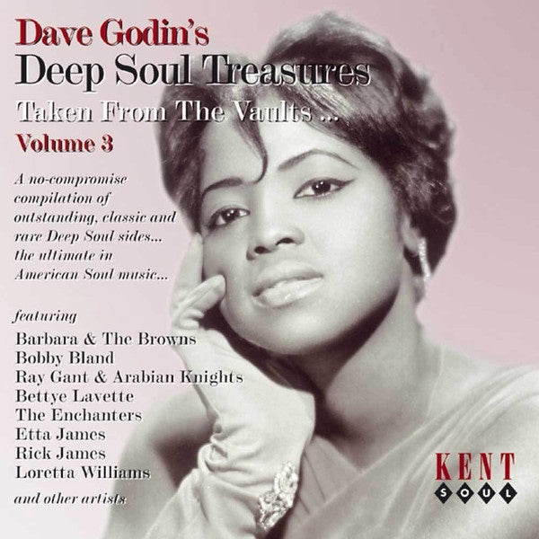 DAVE GODIN'S DEEP SOUL TREASURES VOL.3- VARIOUS ARTISTS CD VG+