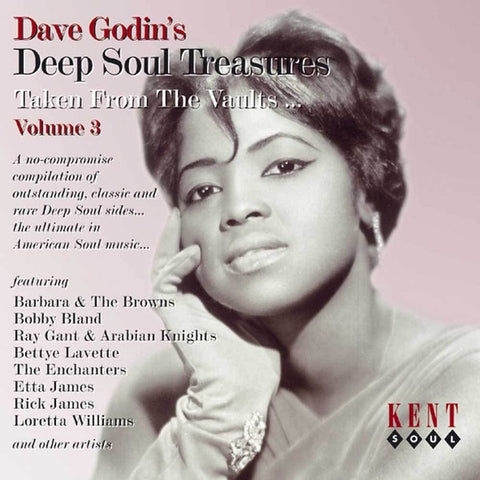 DAVE GODIN'S DEEP SOUL TREASURES VOL.3- VARIOUS ARTISTS CD VG+