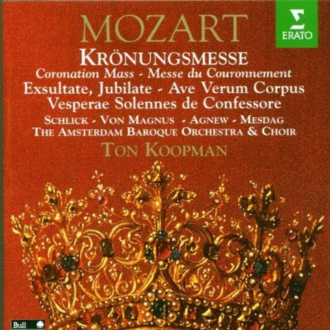 MOZART- CORONATION MASS KOOPMAN CD VG+