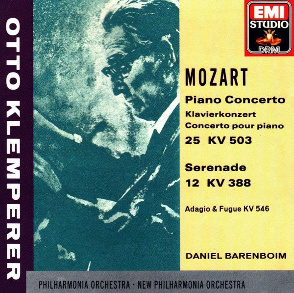 MOZART- PIANO CONCERTO 25 KV503 KLEMPERER CD VG