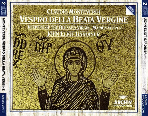 MONTEVERDI - VESPERS OF THE BLESSED VIRGIN 2CD NM