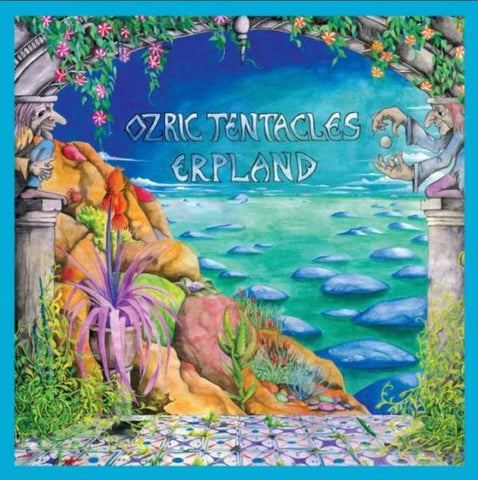 OZRIC TENTACLES-ERPLAND TURQUOISE VINYL 2LP NM COVER EX