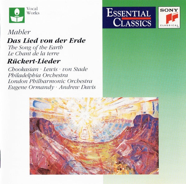 MAHLER- DAS LIED VON DER ERDE ORMANDY CD VG+