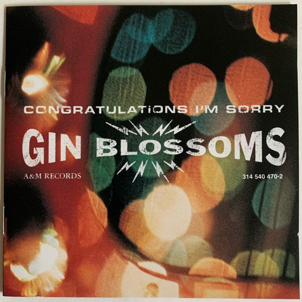 GIN BLOSSOMS- CONGRATULATIONS I'M SORRY CD VG+