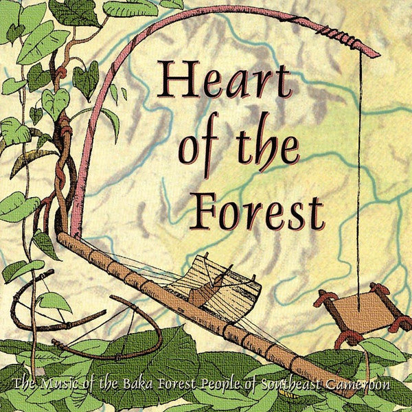HEART OF THE FOREST- MUSIC OF THE BAKA FOREST PEOPLE OF SOUTHEAST CAMEROON CD VG+
