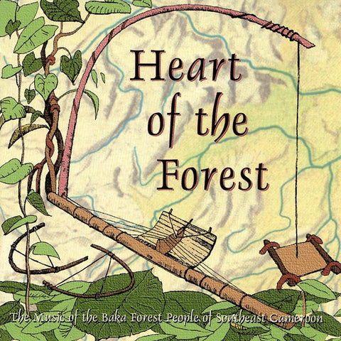 HEART OF THE FOREST- MUSIC OF THE BAKA FOREST PEOPLE OF SOUTHEAST CAMEROON CD VG+