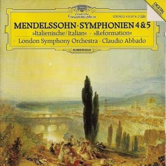 MENDELSSOHN- SYMPHONIES 4 AND5 ABBADO VG