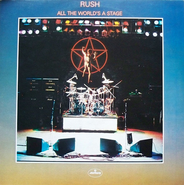 RUSH-ALL THE WORLD'S A STAGE 2LP EX COVER VG