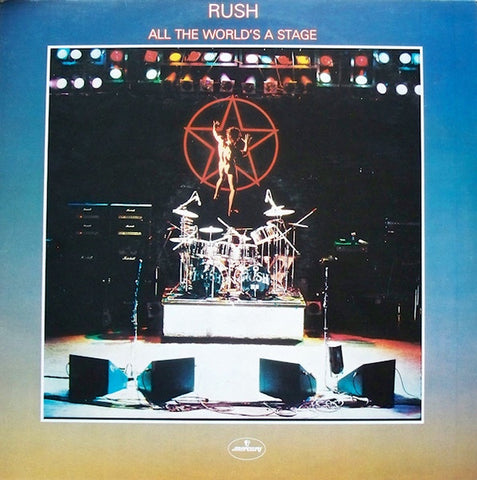 RUSH-ALL THE WORLD'S A STAGE 2LP EX COVER VG