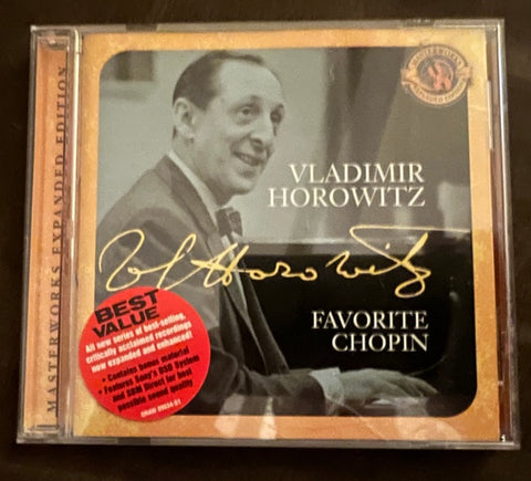 CHOPIN- FAVORITE CHOPIN VLADIMIR HOROWITZ CD NM