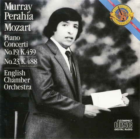 MOZART- PIANO CONCERTOS 19 AND 23 PERAHIA CD VG