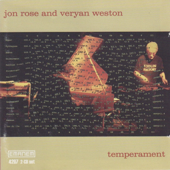 ROSE JON AND VERYAN WESTON- TEMPERAMENT 2CD VG+