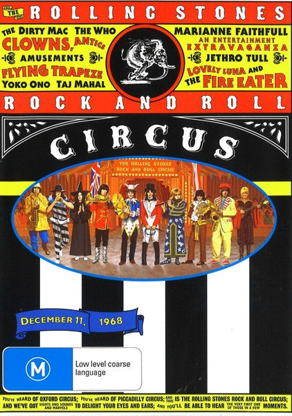 ROLLING STONES THE-ROCK AND ROLL CIRCUS DVD NM