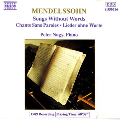 MENDELSSOHN SONGS WITHOUT WORDS CD NM
