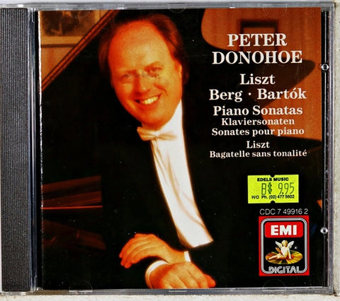DONOHOE PETER- PLAYS LISZT, BERG, BARTOK- CD NM