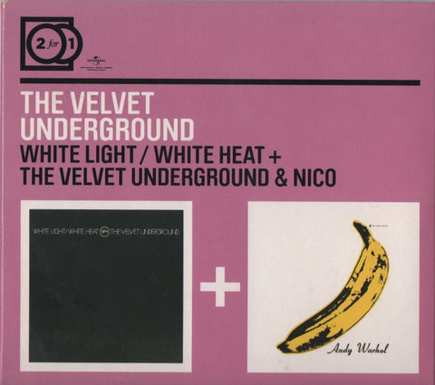 VELVET UNDERGROUND THE- WHITE LIGHT WHITE HEAT + THE VELVET UNDERGROUND & NICO  2CD VG+