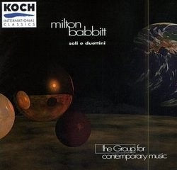 SOLI E DUETTINI- MILTON BABBITT WORKS 2CD VG