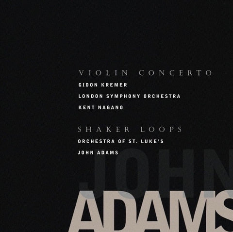 ADAMS JOHN- VIOLIN CONCERTO SHAKER LOOPS CD VG+