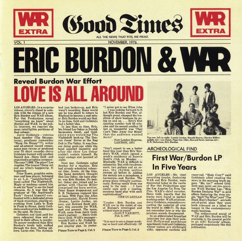 BURDON ERIC AND WAR- LOVE IS ALL AROUND CD VG