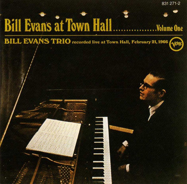 EVANS BILL-AT TOWN HALL VOLUME ONE CD VG+
