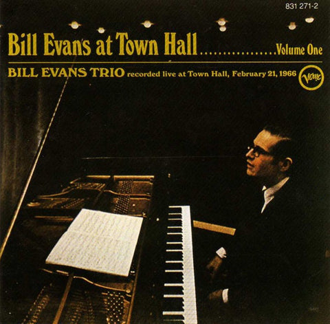 EVANS BILL-AT TOWN HALL VOLUME ONE CD VG+
