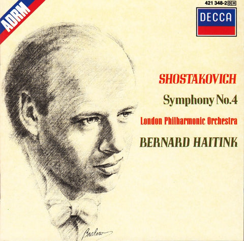 SHOSTAKOVICH- SYMPHONY NO.4 LPO HAITINK CD VG+