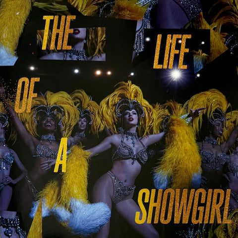 SWIFT TAYLOR-THE LIFE OF A SHOWGIRL GOLD/ ORANGE/ RED SPLATTER VINYL LP NM COVER EX