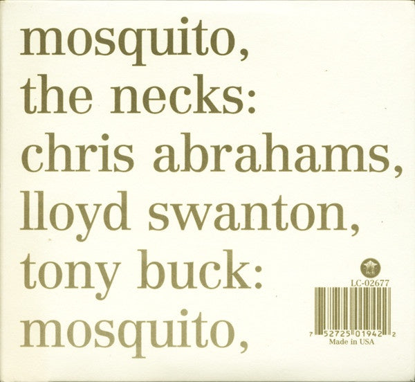 NECKS THE- MOSQUITO AND SEE THROUGH 2CD NM
