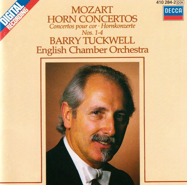 MOZART- HORN CONCERTOS 1-4 TUCKWELL CD VG