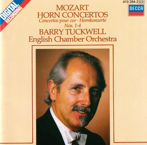 MOZART- HORN CONCERTOS 1-4 TUCKWELL CD VG