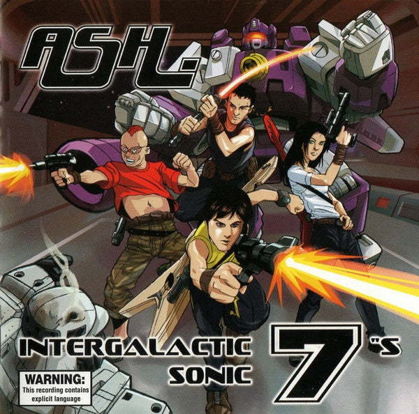 ASH- INTERGALACTIC SONIC 7"S 1994-2CD VG