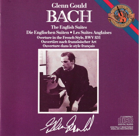 BACH- ENGLISH SUITES GLENN GOULD 2CD VG