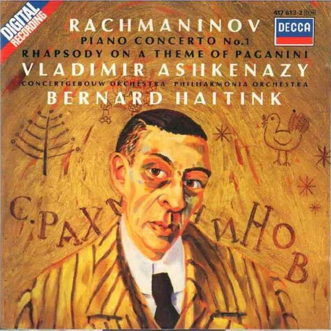 RACHMANINOV- PIANO CONCERTO 1 ASHKENAZY CD VG