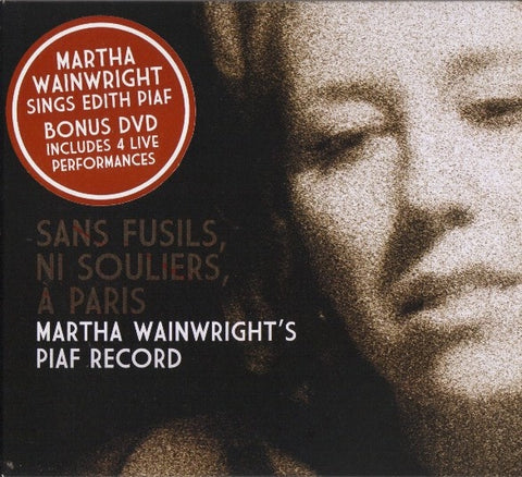 WAINWRIGHT MARTHA- SANS FUSILS NI SOULIERS A PARIS MARTHA'S  PIAF RECORD CD AND DVD VG