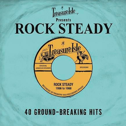 TREASURE ISLE PRESENTS ROCK STEADY- VARIOUS ARTISTS 2CD VG+