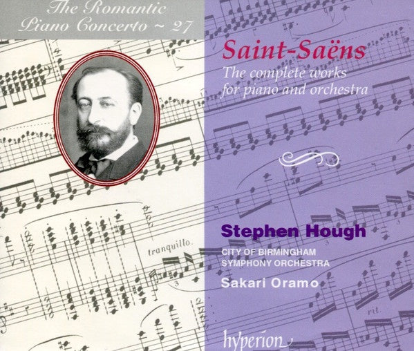 SAINT-SAENS- COMPLETE WORKS FOR PIANO AND ORCHESTRA HOUGH 2CD VG+