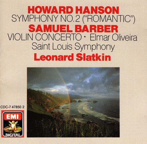 HANSON HOWARD- SYMPHONY NO.2 SLATKIN CD VG