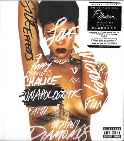 RIHANNA- UNAPOLOGETIC CD AND DVD VG+